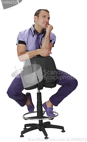 Image of Young Man on the Phone