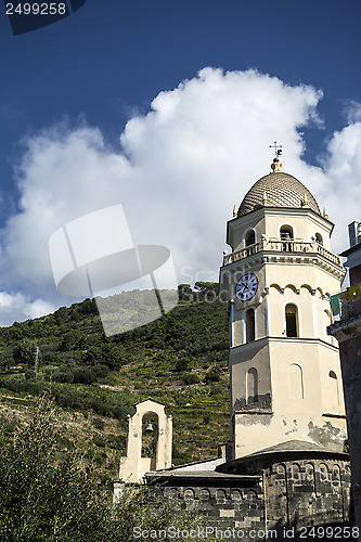 Image of Clocktower in Vernazza ,Cinque Terre