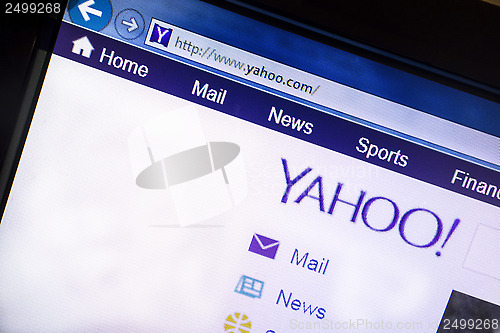 Image of Yahoo website