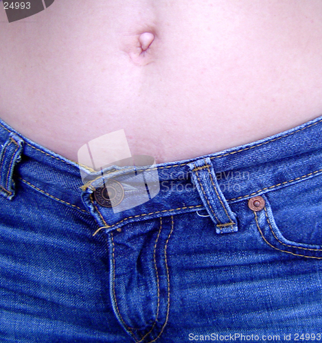 Image of Belly Button and Jeans