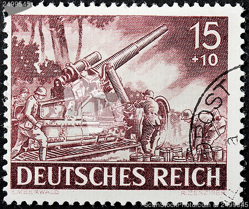 Image of German Howitzer Stamp
