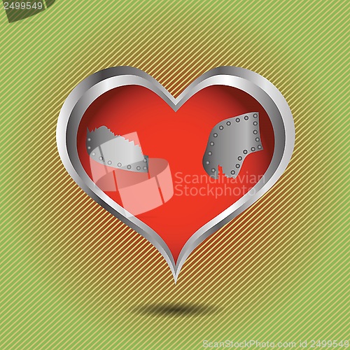 Image of abstract red heart