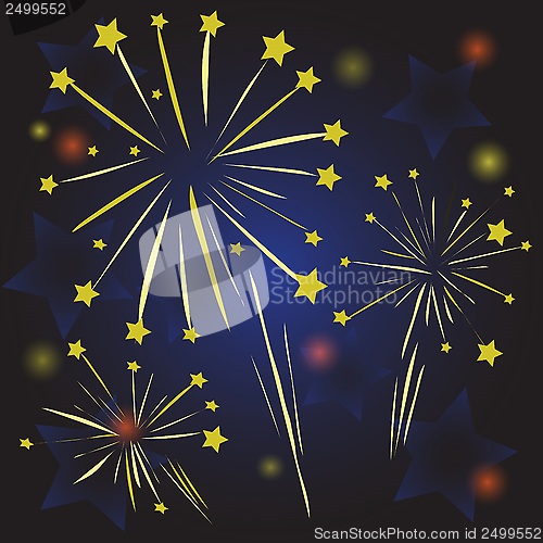 Image of Starry fireworks