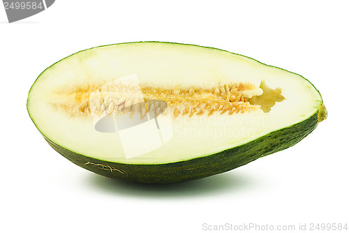 Image of Half of piel de sapo melon