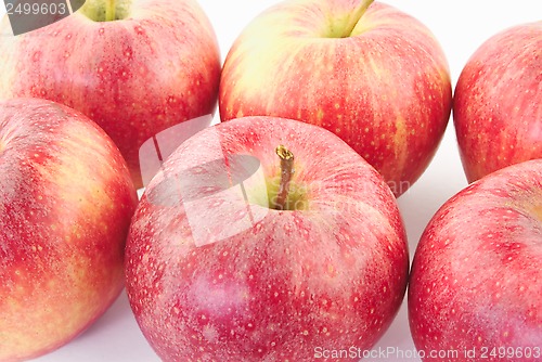 Image of Red apples closeup