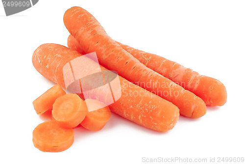 Image of Three carrots and slices