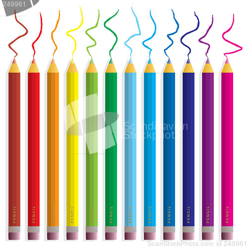 Image of coloured pencils