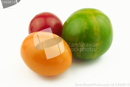 Image of Three different tomatoes