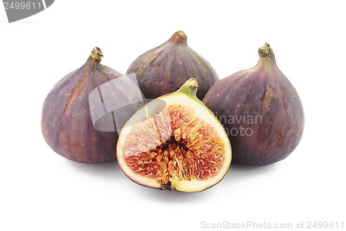 Image of Three figs and half