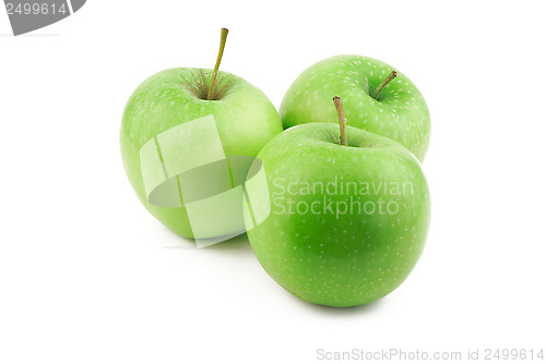 Image of Three green apples