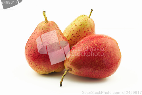 Image of Three red pears