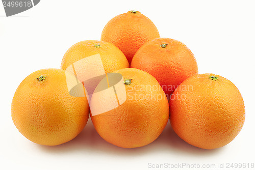 Image of Triangle made of mandarins