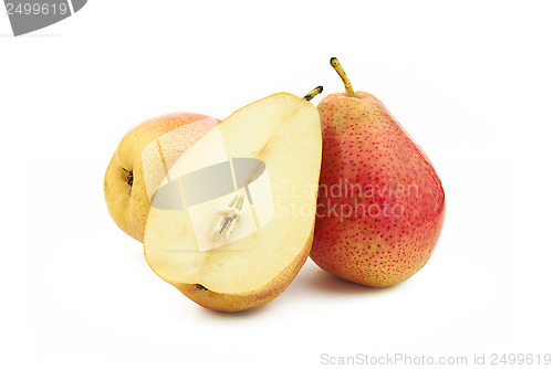 Image of Two and half red pears