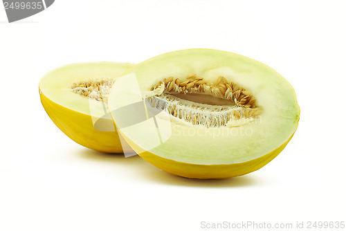 Image of Two halves of melon