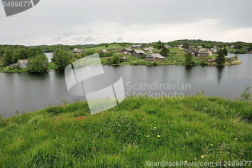 Image of typical village in the north of Russia