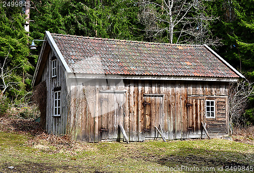 Image of Old wooden store house