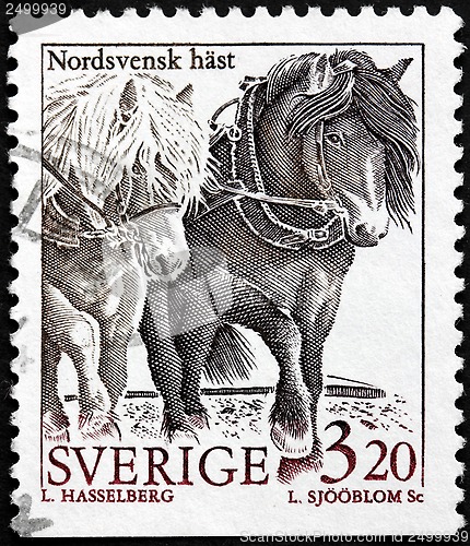 Image of Swedish Horses Stamp