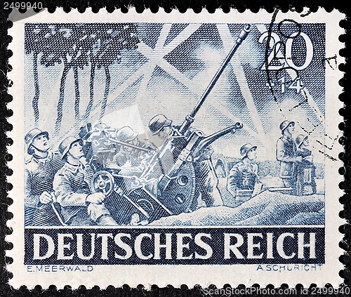 Image of German Anti-Aircraft Gun Stamp