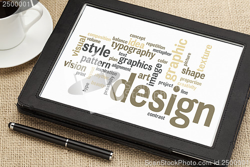 Image of graphic design word cloud