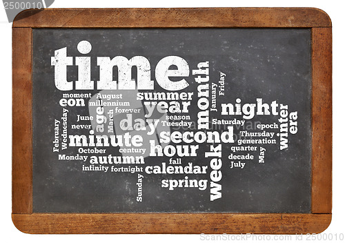 Image of time and calendar word cloud 