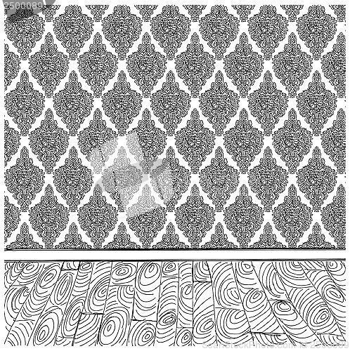 Image of Vector Sketch background with interior