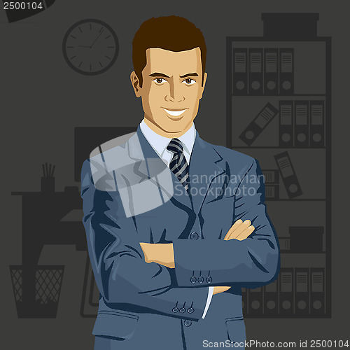 Image of Vector Businessman In Suit