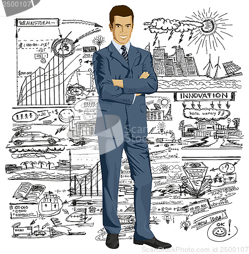 Image of Vector Businessman In Suit