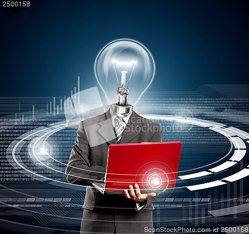 Image of Business Lamp Head Idea Man