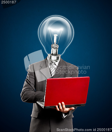 Image of Business Lamp Head Idea Man