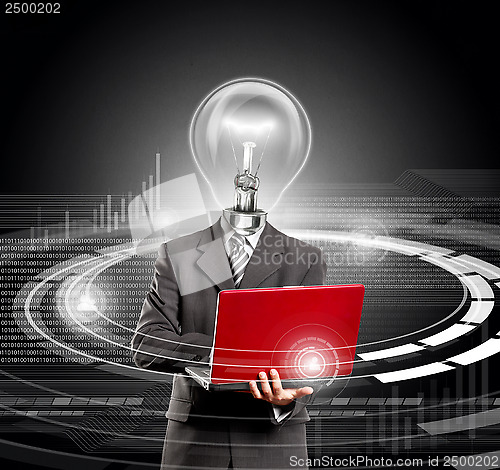 Image of Business Lamp Head Idea Man