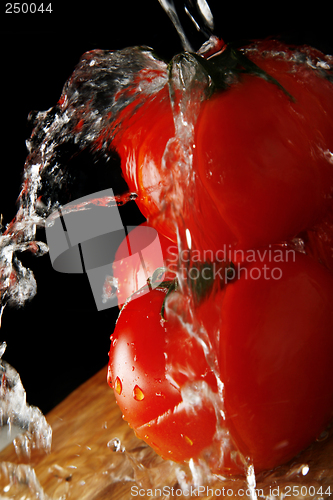 Image of Tomatos and Water