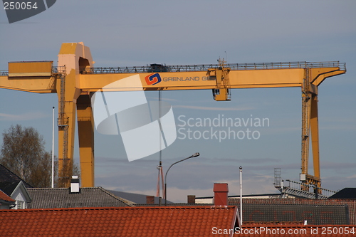 Image of Shipyard crane