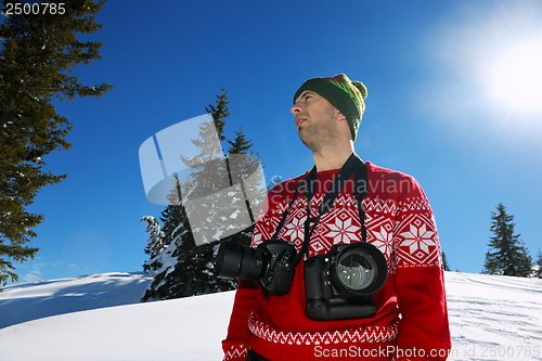 Image of photographer portrait at winter