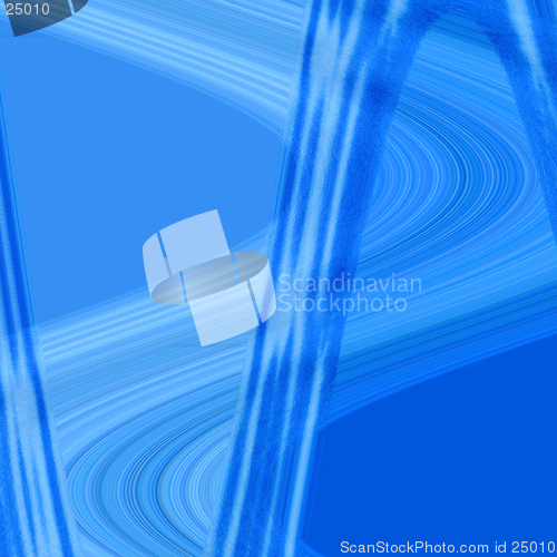Image of Abstract - blue wavy lines