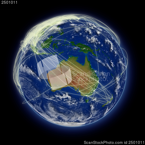 Image of Network over Australia