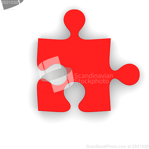 Image of Red puzzle piece