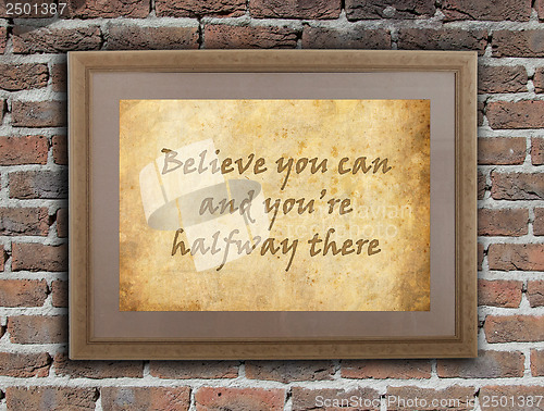 Image of Believe you can