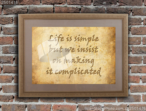 Image of Life is simple