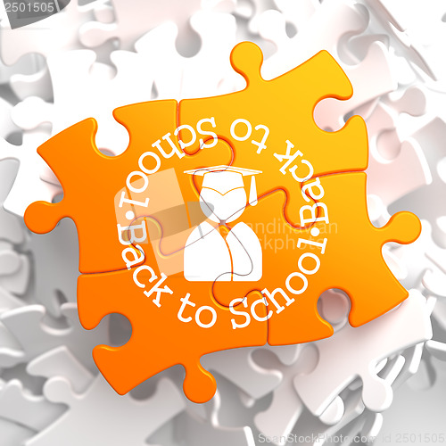 Image of Back to School on Orange Puzzle.