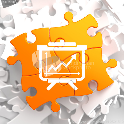 Image of Flipchart Icon on Orange Puzzle.