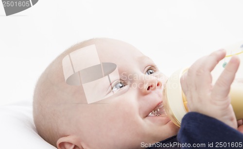 Image of nursling with milk bottle