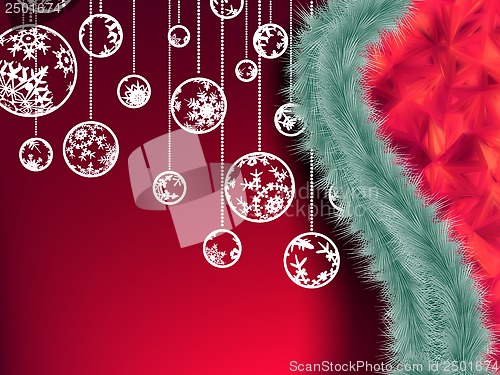 Image of Christmas garland vector image. EPS 10