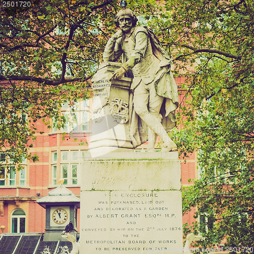 Image of Vintage look Shakespeare statue