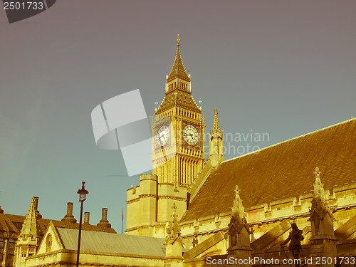 Image of Retro looking Houses of Parliament