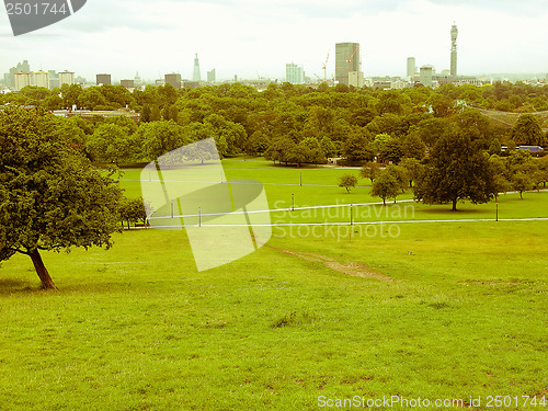 Image of Retro looking Primrose Hill London