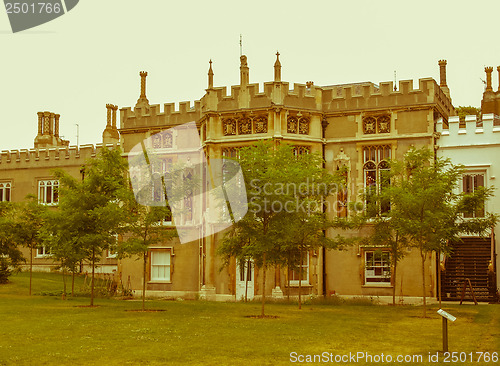 Image of Retro looking Strawberry Hill house