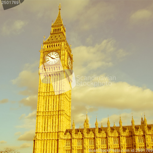 Image of Retro looking Big Ben London