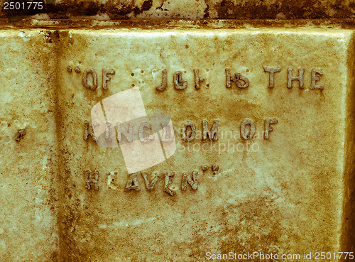 Image of Retro look Glasgow cemetery