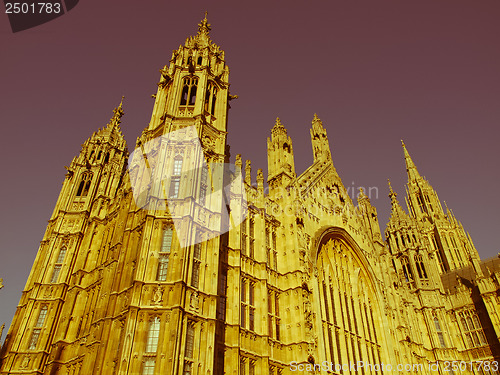 Image of Retro looking Houses of Parliament