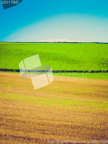 Image of Vintage looking Cardross hill panorama